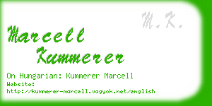 marcell kummerer business card